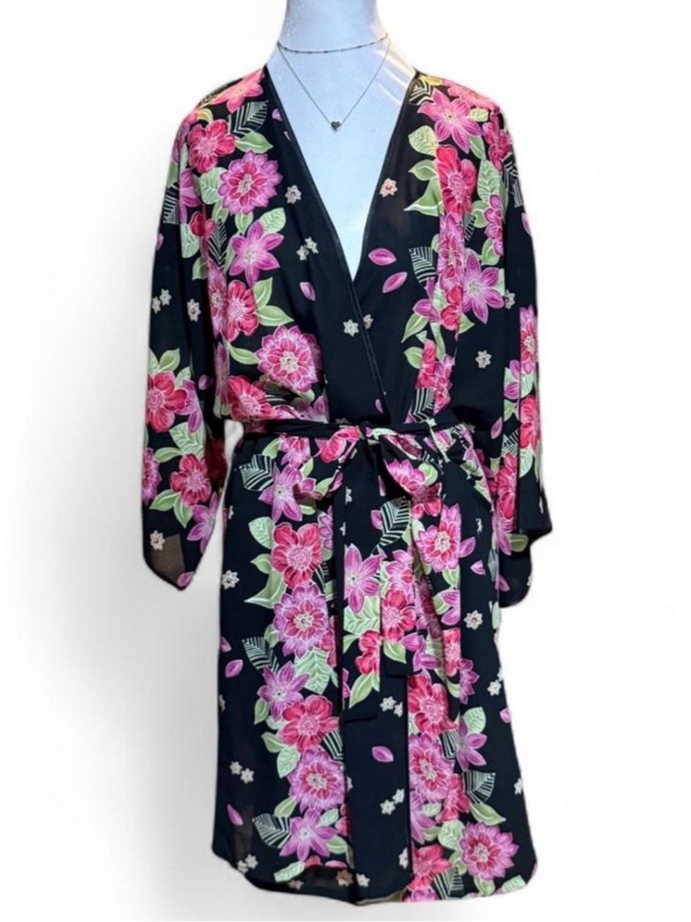Oscar de la Renta floral robe size Medium